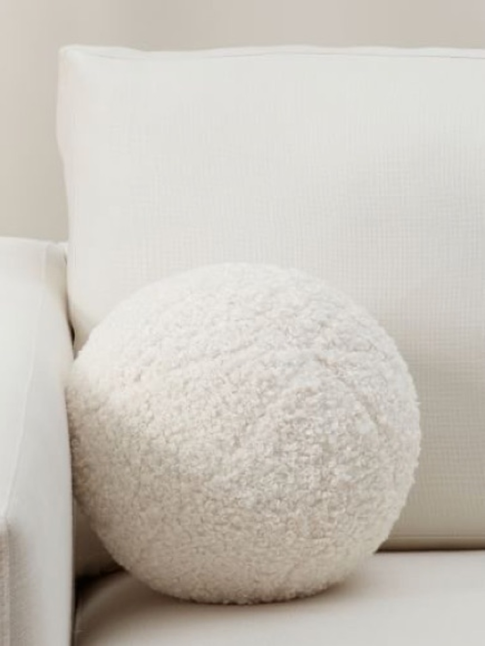 Pottery Barn Cozy Teddy Sphere pillow